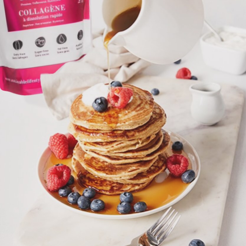 Pancake recipe with collagen powder