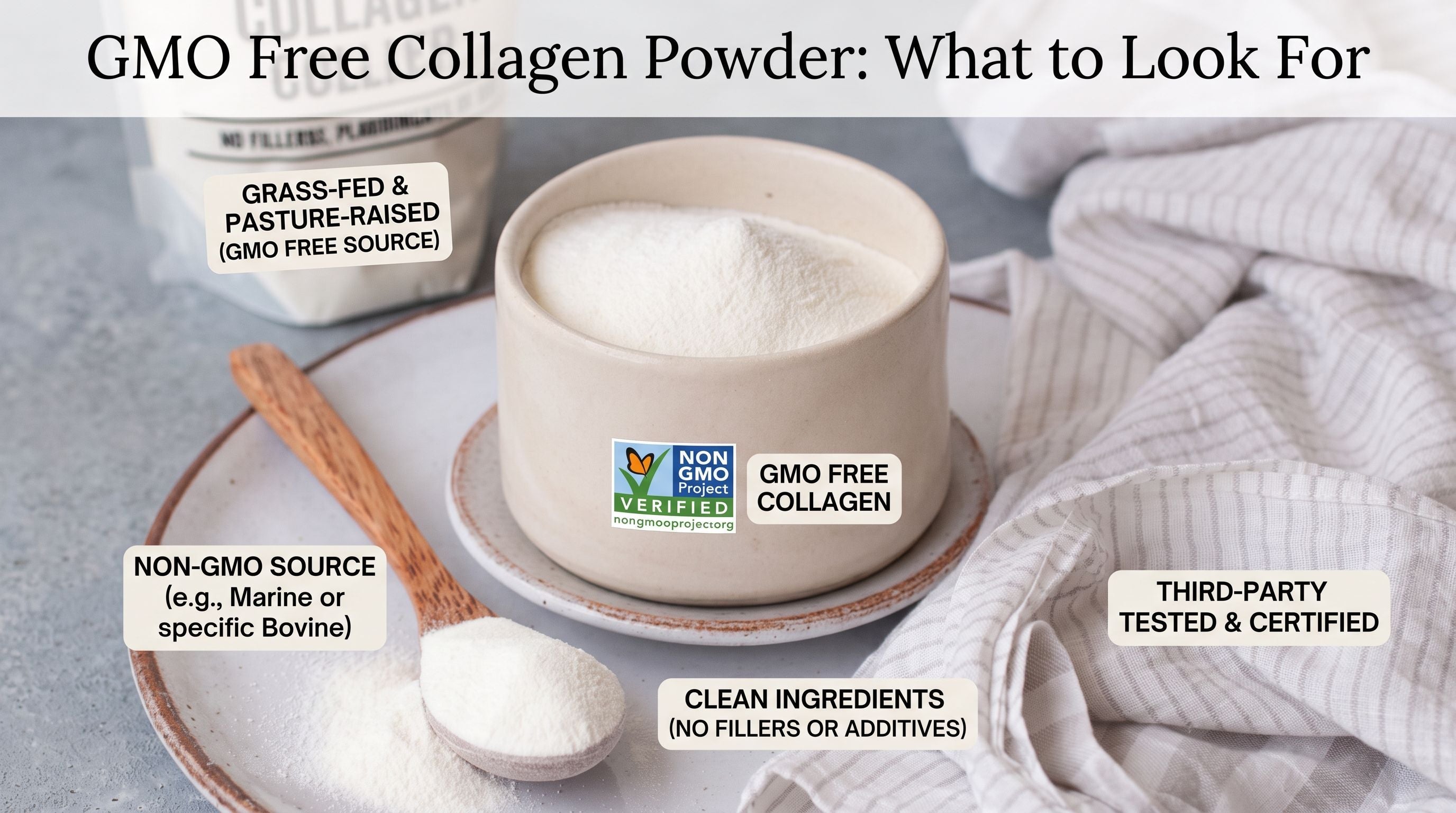 GMO Free Collagen Powder: What to Look For