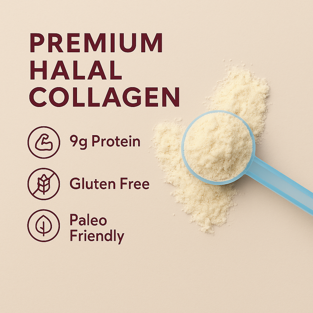 Halal Collagen Bundle – 16oz (454g) Pouch + 20 x 10g Sachets