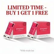 On-the-Go Pocket Sticks:  Collagen Sachets 20 x 10g – Unflavoured BUY 1 GET 1 FREE. Add 2 to cart and use code BOGO at checkout