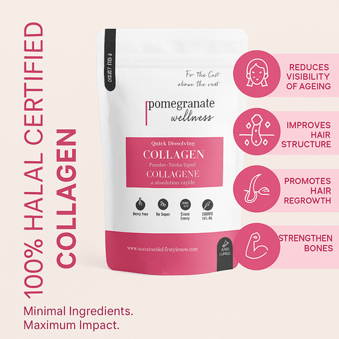 Starter Pouch : Unflavoured Halal Collagen Powder 10oz (284g) - Sustainable Lifestyle