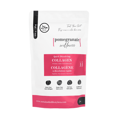 Starter Pouch : Unflavoured Halal Collagen Powder 10oz (284g) - Sustainable Lifestyle