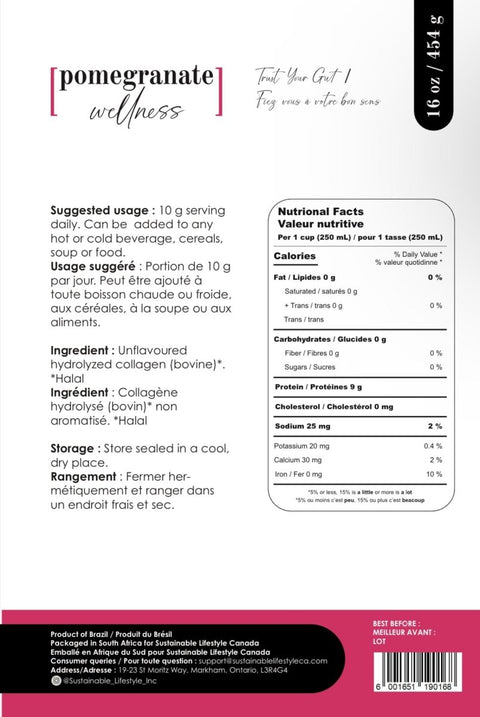 Value Upgrade: Unflavoured Halal Collagen Powder 16oz (454g) - Sustainable Lifestyle